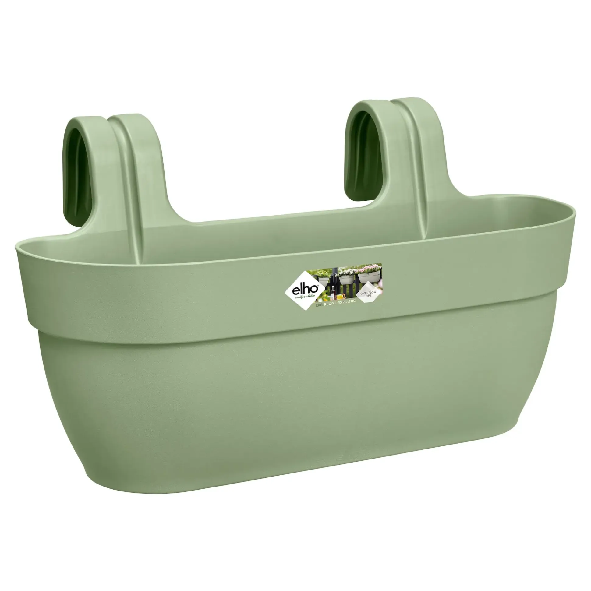 Elho Blumentopf zum Hängen Kunststoff grün 46 x 24,1 x 26,5 cm Vibia Campana Easy Large