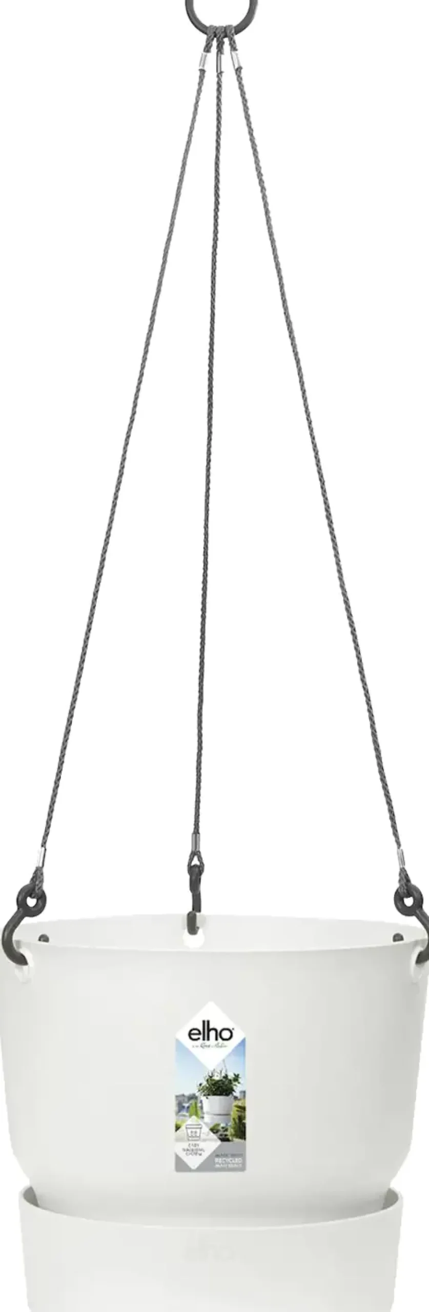Elho Hängeampel Greenville weiß Ø 24 cm