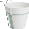 Elho Pflanztopf Loft Urban mit Balkonhalter Ø 20 x 20 cm weiß