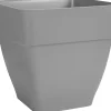 Elho Pflanztopf Vibia Quadrat 36,4 x 36,4 x 35,6 cm anthrazit