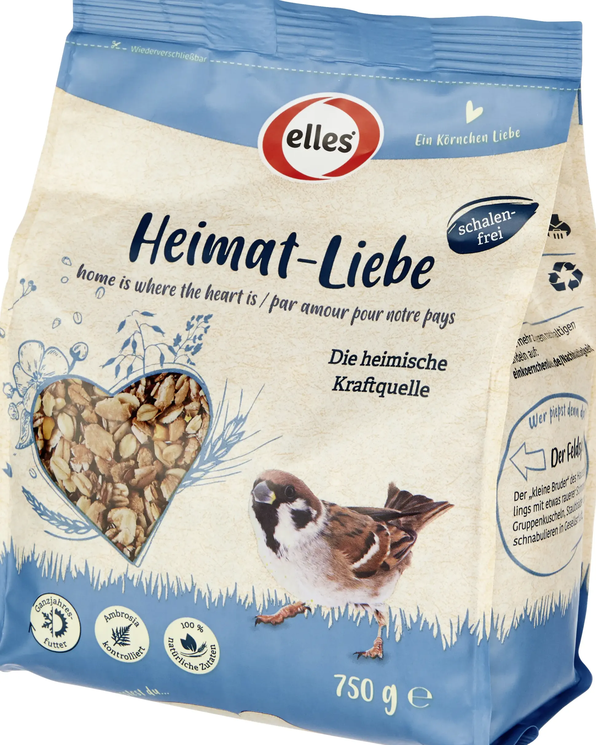 Elles Wildvogelfutter Heimat-Liebe 750 g