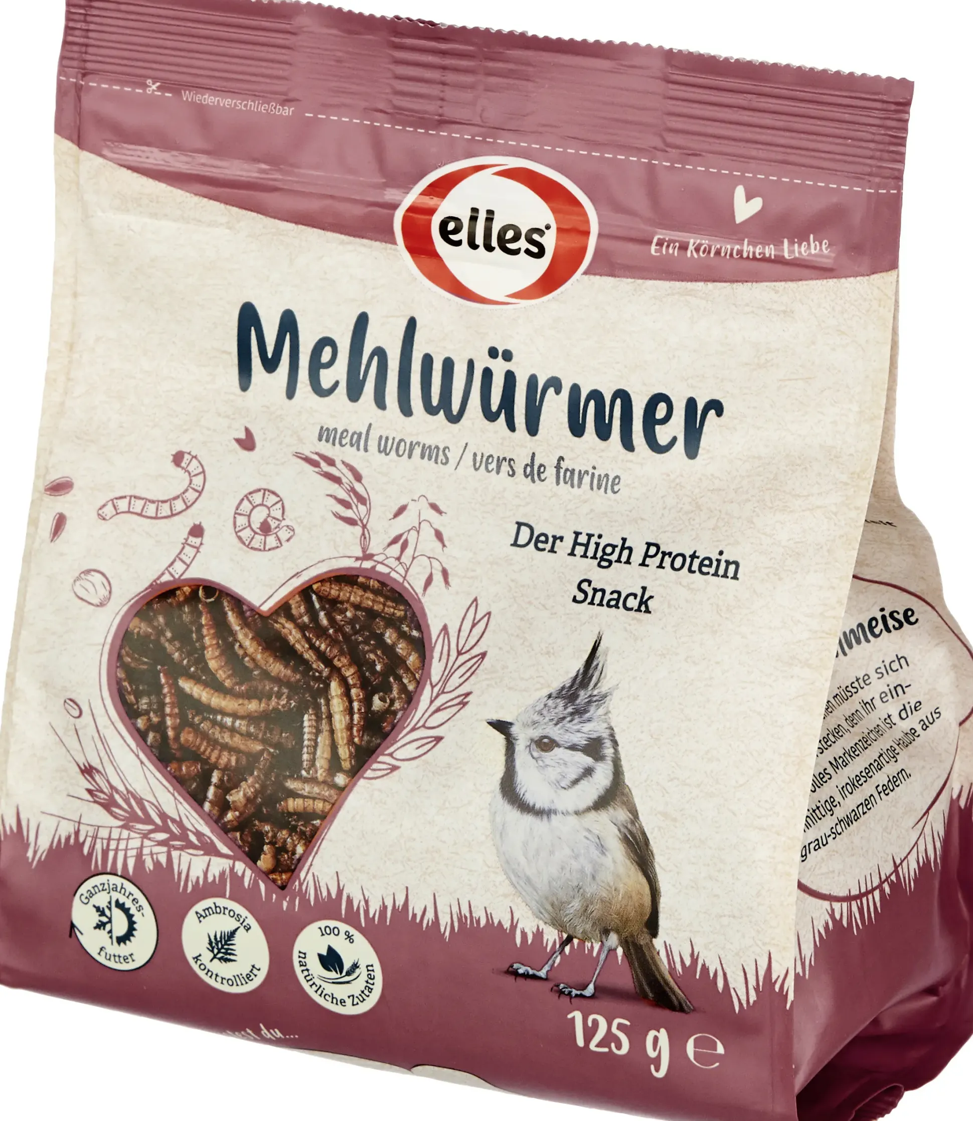 Elles Wildvogelfutter Mehlwürmer 125 g