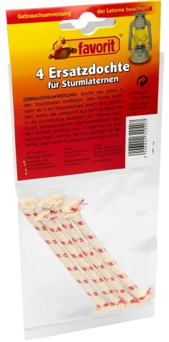 Favorit Ersatzdocht für Sturmlaterne 4er Pack, rund