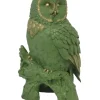 Figur Eule Polyresin 50 x 27 x 26 cm grün
