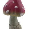 Figur Fliegenpilz groß Polyresin 35 x 20 x 20 cm rot