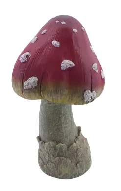 Figur Fliegenpilz groß Polyresin 35 x 20 x 20 cm rot