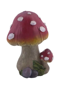 Figur Fliegenpilz klein Polyresin 18 x 12 x 13,5 cm rot