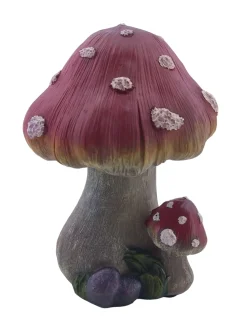 Figur Fliegenpilz mittel Polyresin 22 x 16 x 15 cm rot