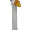 Figur Gänsekopf mit Cap Polyresin 37,5 x 7 x 15,5 cm weiß, schwarz