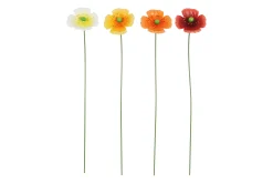 Flamingo Gartenstecker Papaver Metall 10 x 60 cm mehrfarbig