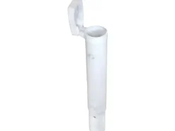 Floraworld Bodenhülse für Wäschepfahl Ø 4,2 cm weiß