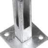 Floraworld Bodenplatte Zaunpfosten 10 x 10 cm feuerverzinkt