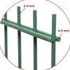 Floraworld Doppelstabmatten-Zaun Premium 251 x 83 cm moosgrün 6/5/6
