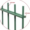 Floraworld Doppelstabmatten-Zaun Premium 251 x 103 cm moosgrün 8/6/8