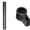 Floraworld Einstabmatten-Zaun Set Classic 10 m 200 x 75 cm inkl. 6 Pfosten 125 cm anthrazit