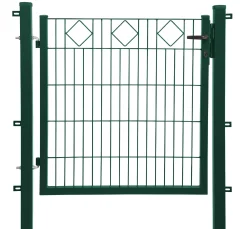 Floraworld Gartentor Dekor Comfort Karo 100 x 100 cm moosgrün