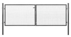 Floraworld Gartentor doppelflügelig Carat 100 x 300 cm anthrazit