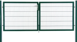 Floraworld Gartentor doppelflügelig Premium 300 x 120 cm moosgrün