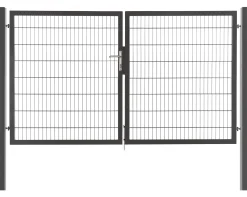 Floraworld Gartentor doppelflügelig Premium 300 x 1600 cm anthrazit