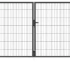 Floraworld Gartentor doppelflügelig Classic inkl. 2 Pfosten 300 x 175 cm anthrazit
