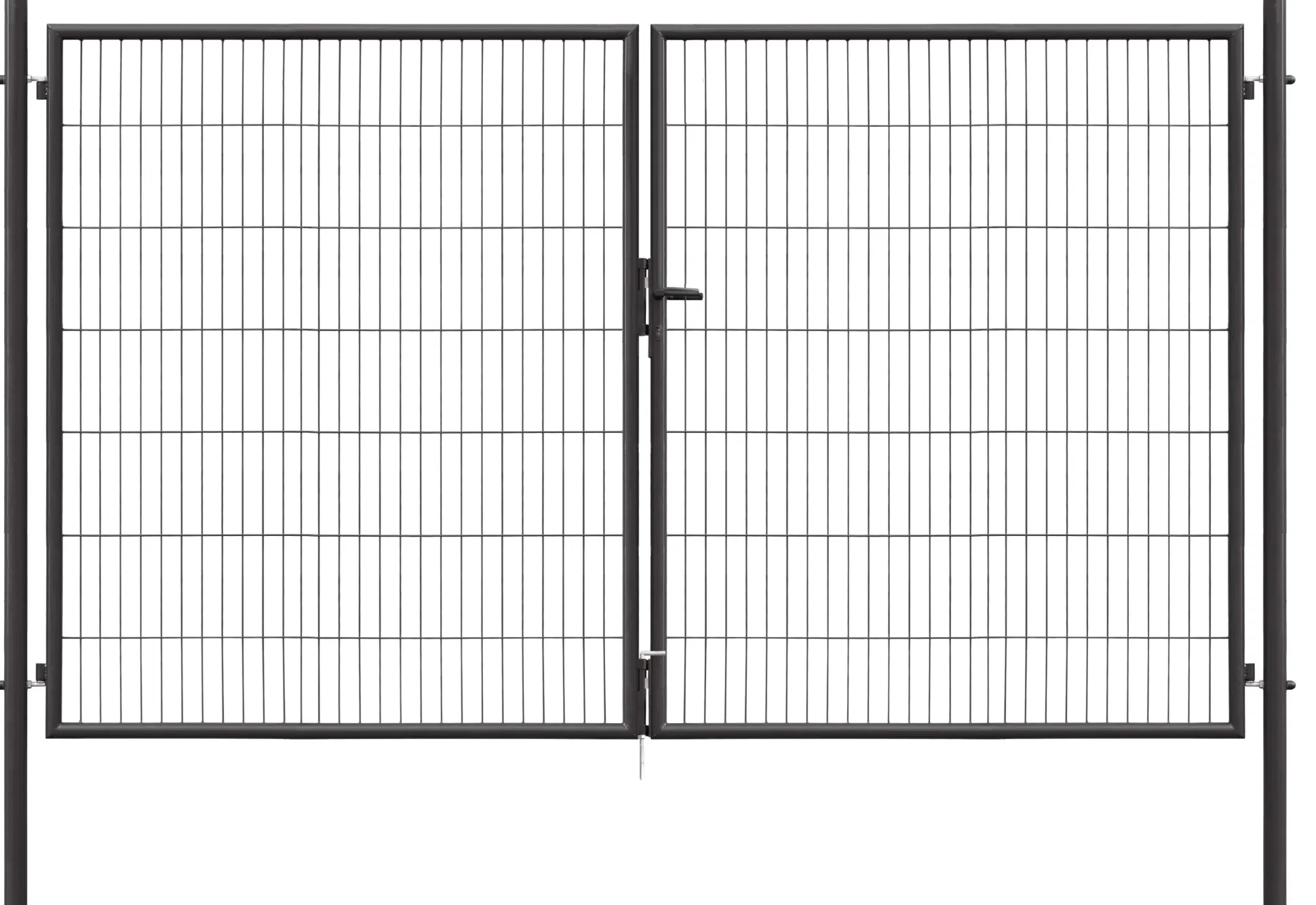 Floraworld Gartentor doppelflügelig Classic inkl. 2 Pfosten 300 x 175 cm anthrazit