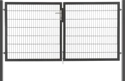 Floraworld Gartentor doppelflügelig Premium 300 x 140 cm anthrazit