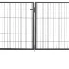 Floraworld Gartentor doppelflügelig Comfort 300 x 120 cm anthrazit