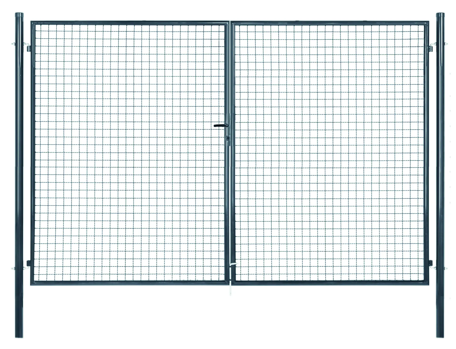 Floraworld Gartentor doppelflügelig Standard inkl. 2 Pfosten 300 x 175 cm anthrazit
