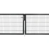 Floraworld Gartentor doppelflügelig Premium 300 x 100 cm anthrazit