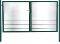 Floraworld Gartentor doppelflügelig Premium 300 x 160 cm moosgrün