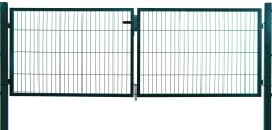 Floraworld Gartentor doppelflügelig Comfort 300 x 120 cm moosgrün