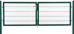 Floraworld Gartentor doppelflügelig Premium 300 x 100 cm moosgrün