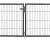 Floraworld Gartentor doppelflügelig Comfort 300 x 80 cm anthrazit