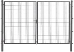 Floraworld Gartentor doppelflügelig Comfort 300 x 200 cm anthrazit