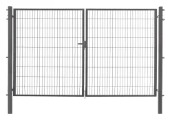 Floraworld Gartentor doppelflügelig Comfort 300 x 180 cm anthrazit