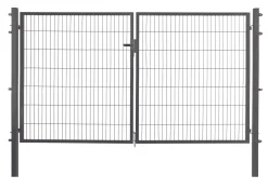 Floraworld Gartentor doppelflügelig Comfort 300 x 140 cm anthrazit