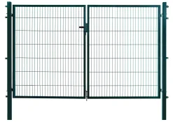 Floraworld Gartentor doppelflügelig Comfort 300 x 140 cm moosgrün