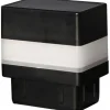 Floraworld Pfostenkappen LED-Solar für 6 x 4 cm Pfosten anthrazit - 2 Stück