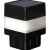 Floraworld Pfostenkappen LED-Solar für 4 x 4 cm Pfosten anthrazit - 2 Stück