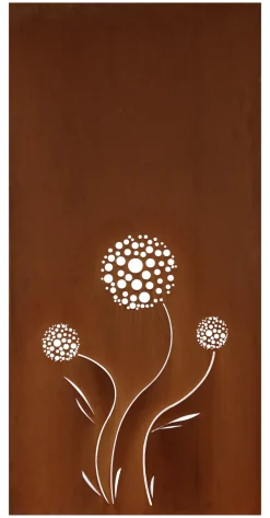 Floraworld Sichtschutz Garten Dekor Leone 158 x 90 cm rostoptik