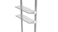Floraworld Wandregal für Gerätehaus verzinkt 70 cm 2er-Set