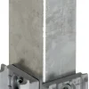 Floraworld Zauneckpfosten Comfort 140 x 6 x 4 cm feuerverzinkt