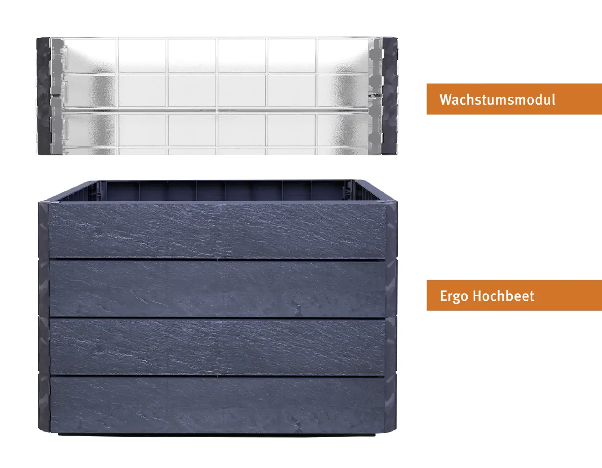 Garantia Hochbeet Ergo Quadro L Turbo 75 mit FLORA-Wassersparsystem