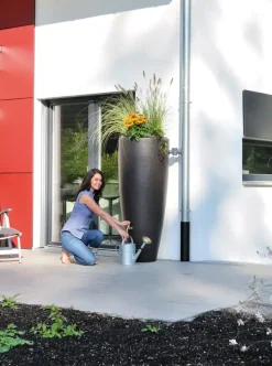 Garantia 2in1 Wasserbehälter 300 l, mokka, inkl. Pflanzschale