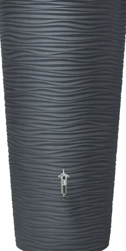 Garantia Regenspeicher Natura 2in1 210 L graphite grey mit Pflanzschale