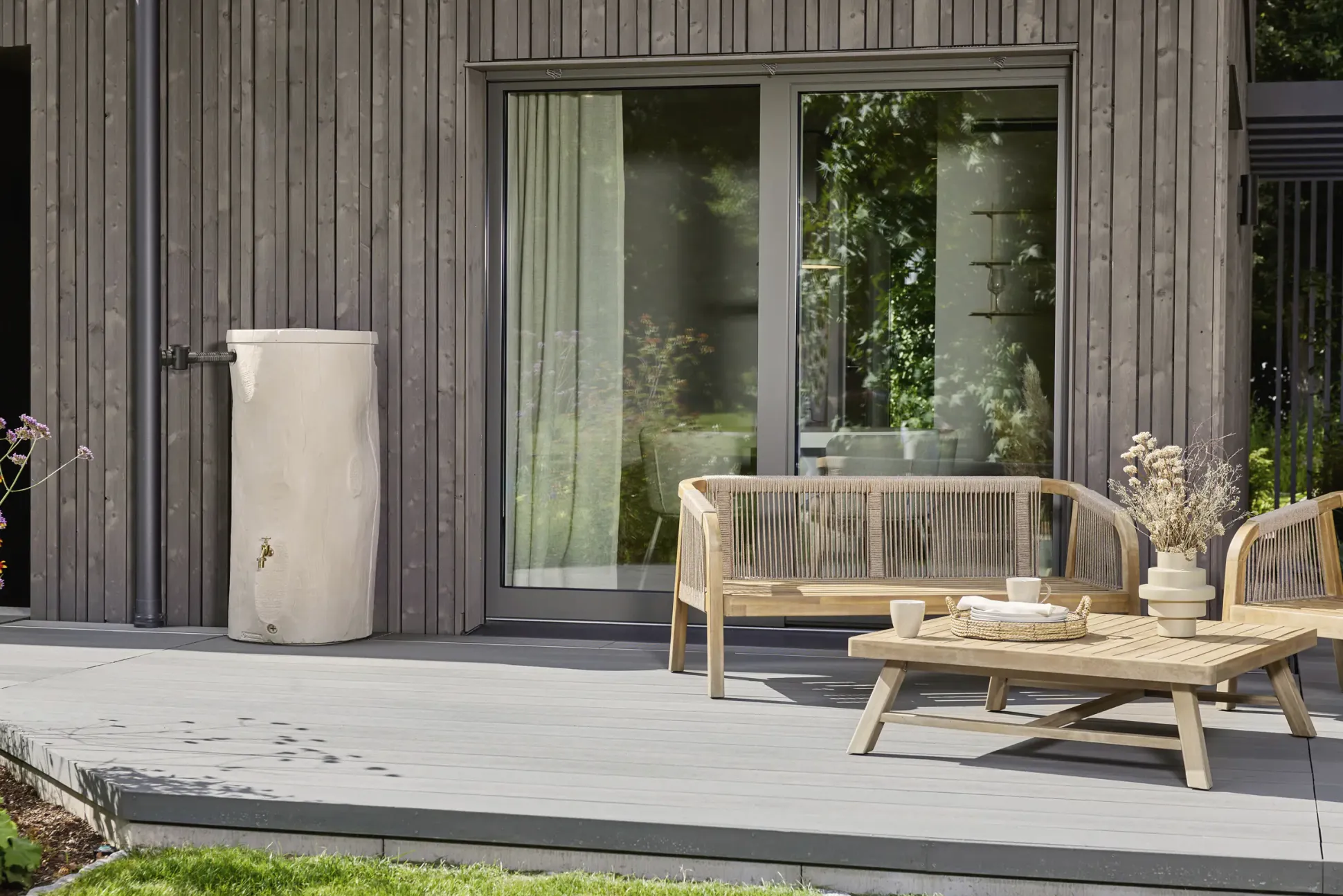 Garantia Regenspeicher Woodstock Baumstamm rund 250 L