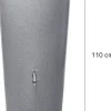 Garantia Regentonne Stone 2in1 rund inkl. Pflanzschale 210 L silber