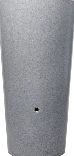 Garantia Regentonne Stone 2in1 rund inkl. Pflanzschale 210 L silber