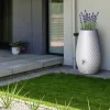 Garantia Regentonne Triagon 2in1 oval inkl. Pflanzschale 230 L arctic