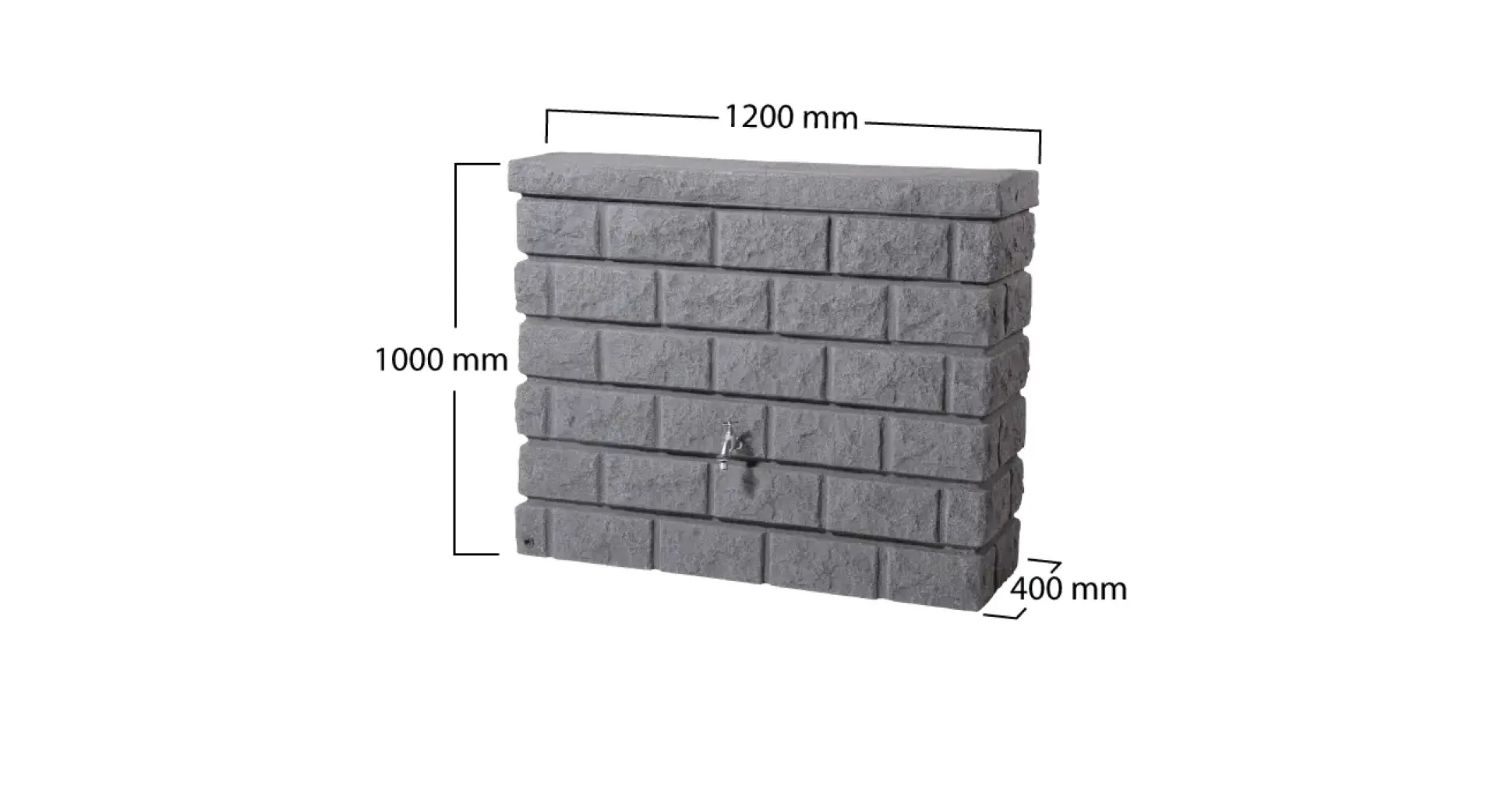 Garantia Regenwasser-Wand-Tank Rocky Junior 300 l